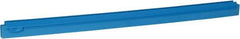 Vikan - 27.6" Polypropylene Blade Squeegee Refill - Threaded End, Double Edge, Blue, Polypropylene Holder, Use with 77153 - Top Tool & Supply