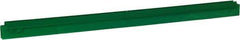 Vikan - 27.6" Polypropylene Blade Squeegee Refill - Threaded End, Double Edge, Green, Polypropylene Holder, Use with 77152 - Top Tool & Supply