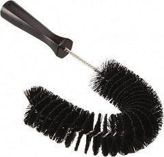 Vikan - 2-1/4" Diam Polyester Hook Brush - 15-1/2" OAL, 6-1/2" Head Length, Polypropylene Handle - Top Tool & Supply