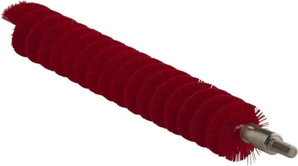 Vikan - 0.8" Diam Polyester Tube Brush - 7-1/2" OAL, 7" Head Length, Stainless Steel Handle - Top Tool & Supply