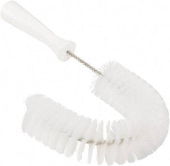 Vikan - 2-1/4" Diam Polyester Hook Brush - 15-1/2" OAL, 6-1/2" Head Length, Polypropylene Handle - Top Tool & Supply