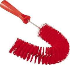 Vikan - 2-1/4" Diam Polyester Hook Brush - 15-1/2" OAL, 6-1/2" Head Length, Polypropylene Handle - Top Tool & Supply