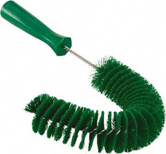 Vikan - 2-1/4" Diam Polyester Hook Brush - 15-1/2" OAL, 6-1/2" Head Length, Polypropylene Handle - Top Tool & Supply