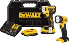 DeWALT - 20 Volt, 1/4" Drive, 20, 125, 152 Ft/Lb Torque, Cordless Impact Driver - 1000, 2800, 3250 RPM, Lithium-Ion Battery Included - Top Tool & Supply