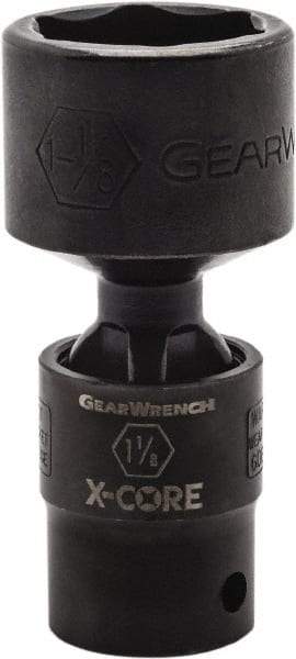 GearWrench - 1/2" Drive 7/8" Standard Universal Impact Socket - 6 Points, 3-8/51" OAL - Top Tool & Supply