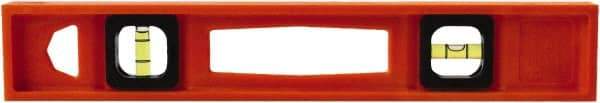 Johnson Level & Tool - 14" Long 2 Vial I-Beam Level - Structo-Cast, Orange - Top Tool & Supply