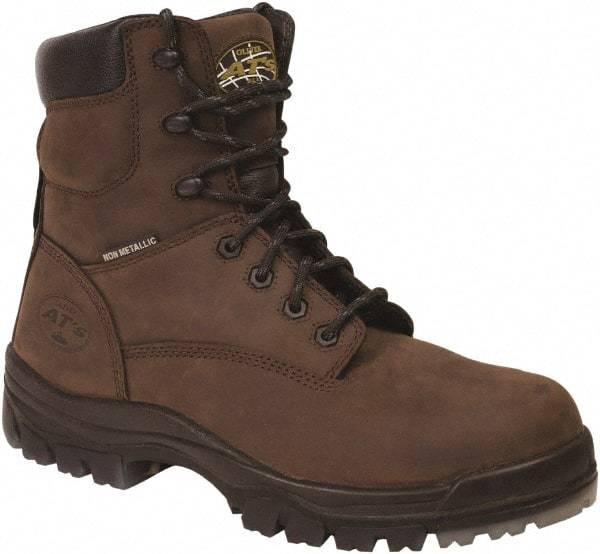 OLIVER - Men's Size 13 Wide Width Composite Work Boot - Brown, Leather Upper, Rubber Outsole, 6" High, Lace-Up - Top Tool & Supply