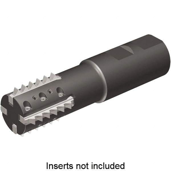 Kennametal - 1.42" Cut Diam, 2.56" Max Depth of Cut, 1-1/4" Shank Diam, Indexable Thread Mill - Insert Style TM41, 41mm Insert Size, 4 Inserts, Toolholder Style TM41, 4.98" OAL - Top Tool & Supply