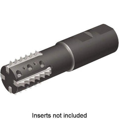 Kennametal - 1.18" Cut Diam, 2.56" Max Depth of Cut, 1-1/4" Shank Diam, Indexable Thread Mill - Insert Style TM41, 41mm Insert Size, 3 Inserts, Toolholder Style TM41, 5" OAL - Top Tool & Supply