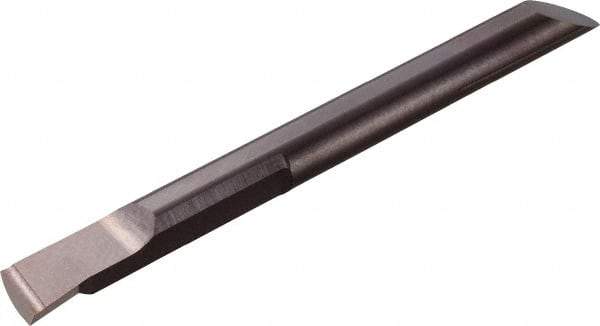 Kyocera - 5mm Min Bore Diam, 25mm Max Bore Depth, 5mm Shank Diam, Boring Bar - 0.00315" Corner Radius, Right Hand Cut, Solid Carbide, Uncoated - Exact Industrial Supply