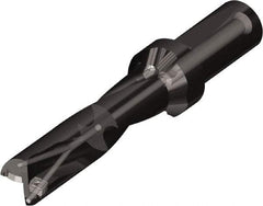 Kyocera - 55mm Max Drill Depth, 2xD, 27.5mm Diam, Indexable Insert Drill - 2 Inserts, 32mm Shank Diam, Whistle Notch Shank - Top Tool & Supply