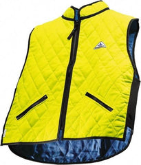 Techniche - Size L, High Visibility Lime Cooling Vest - Zipper Front, Nylon, HyperKewl - Top Tool & Supply