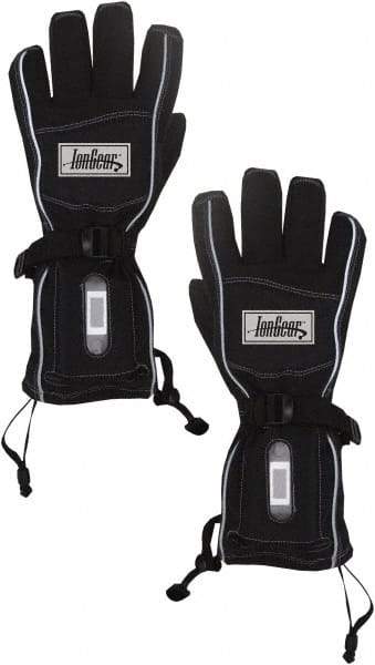 Techniche - Size S/M Work Gloves - For General Purpose, Palm & Fingers Coated, Gauntlet Cuff, Full Fingered, Black, Paired - Top Tool & Supply