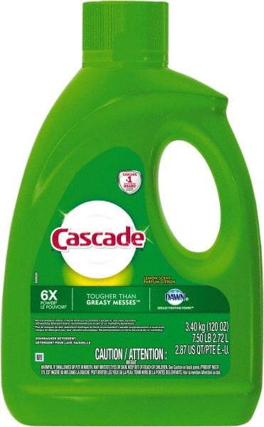 Cascade - 120 oz Bottle Automatic Dishwashing Gel - Lemon Scented - Top Tool & Supply