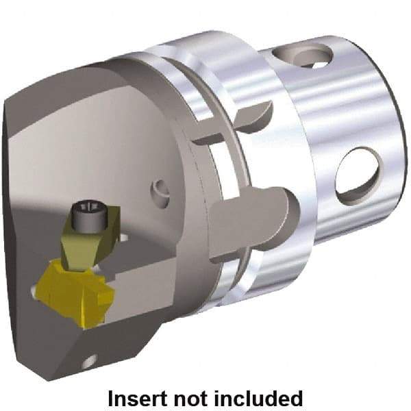 Kennametal - Insert Style NG 3R, 70mm Head Length, Left Hand Cut, Internal/External Modular Threading Cutting Unit Head - System Size KM4X63, 43mm Center to Cutting Edge, Series NE - Top Tool & Supply