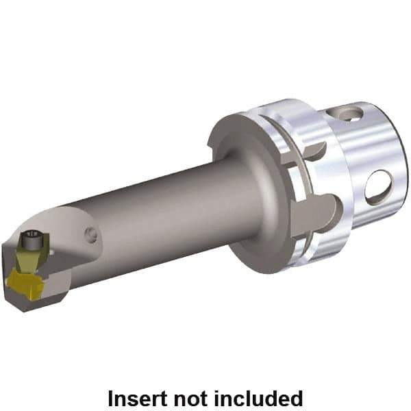 Kennametal - Insert Style NG 3L, 140mm Head Length, Right Hand Cut, Internal Modular Threading Cutting Unit Head - System Size KM4X63, 22mm Center to Cutting Edge, Series NE - Top Tool & Supply