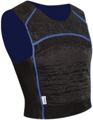 Techniche - Size M, Black & Blue Cooling Vest - Pullover, Spandex, Nylon, HyperKewl - Top Tool & Supply