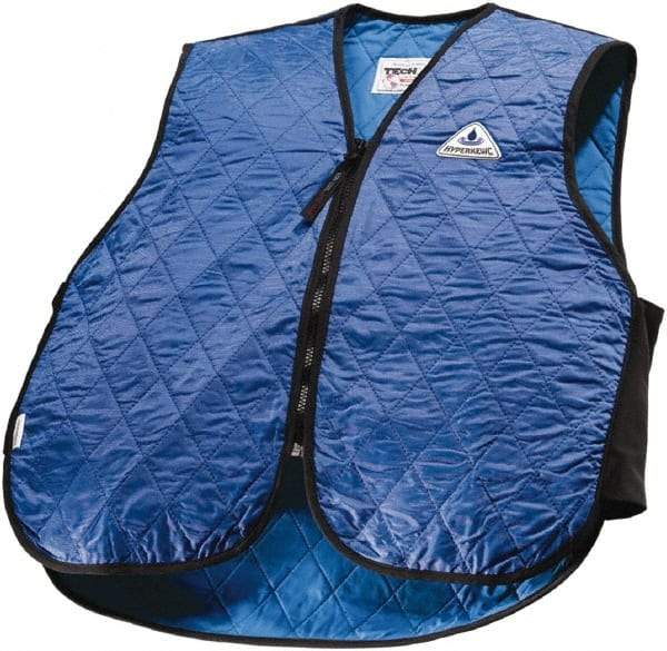 Techniche - Size S, Royal Blue Cooling Vest - Zipper Front, Nylon, HyperKewl - Top Tool & Supply