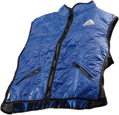 Techniche - Size L, Blue Cooling Vest - Zipper Front, Nylon, HyperKewl - Top Tool & Supply