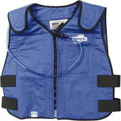 Techniche - Size 2XL, Blue Cooling Vest - Zipper Front, Cotton - Top Tool & Supply