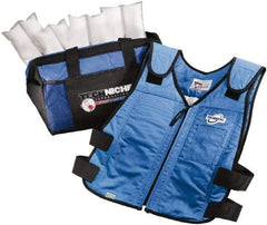 Techniche - Size L/XL, Royal Blue Cooling Vest - Zipper Front, Cotton - Top Tool & Supply