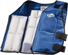 Techniche - Size 2XL, Blue Cooling Vest - Zipper Front, Nomex - Top Tool & Supply