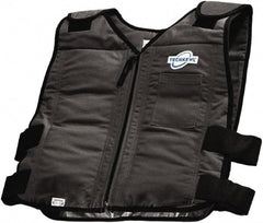 Techniche - Size 2XL, Black Cooling Vest - Zipper Front, Cotton - Top Tool & Supply