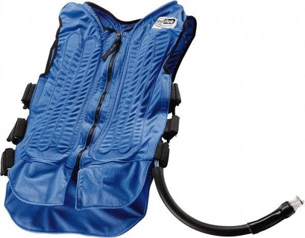 Techniche - Size 2XL, Blue Cooling Vest - Zipper Front, Nylon, Mesh, Polyurethane - Top Tool & Supply