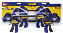 Irwin - 12" Capacity, 2-7/16" Throat Depth Carbon Steel Bar Clamp - Lb Clamping Pressure - Top Tool & Supply