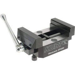 Kurt - 4" Jaw Width, 2.922" High x 5" Long x 4" Wide Vise - For Use with 5 Axis Workholding Systems - Top Tool & Supply