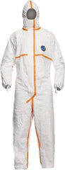 Dupont - Size M Tyvek General Purpose Coveralls - White, Zipper Closure, Elastic Cuffs with Thumb-loop, Elastic Ankles, Taped Seams - Top Tool & Supply