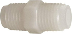 Parker - 3/8 x 1/4" Nylon Plastic Pipe Hex Nipple - MPT End Connections - Top Tool & Supply
