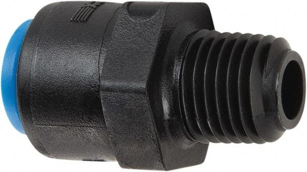 Parker - 1/4" Kynar Check Valve - Inline, Push-to-Connect x MNPT, 300 WOG - Top Tool & Supply