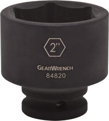 GearWrench - 3/4" Drive 2-1/16" Standard Impact Socket - 6 Points, 2-31/39" OAL - Top Tool & Supply