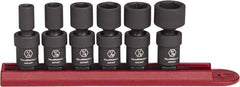 GearWrench - 6 Piece 1/4" Drive Universal Standard Impact Socket Set - 6 Points, 1/4 to 9/16", Inch Measurement Standard - Top Tool & Supply