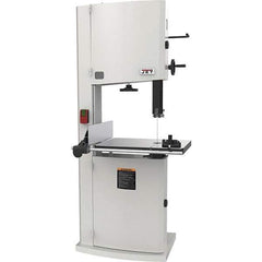 Jet - 20" Throat Capacity, Step Pulley Vertical Bandsaw - 2,530/4,850 SFPM, 5 hp, Single Phase - Top Tool & Supply