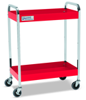 Red Service Cart with 2 Shelves - Top Tool & Supply