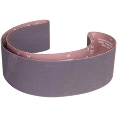 Norton - 6" Wide x 89" OAL, 60 Grit, Aluminum Oxide Abrasive Belt - Aluminum Oxide, Coated, X Weighted Cloth Backing - Top Tool & Supply