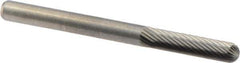 M.A. Ford - 1/8" Cut Diam, 1/8" Shank Diam, Cylinder with Radius Head Fine Cut Burr - Carbide, Radius End, 9/16" LOC, 1-1/2" OAL - Top Tool & Supply