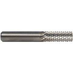 M.A. Ford - 1/4" Diam, 3/4" LOC, Plain End, Solid Carbide Diamond Pattern Router Bit - 2" OAL, 1/4" Shank Diam - Top Tool & Supply