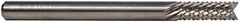 M.A. Ford - 1.2mm Diam, Fishtail Point End, Solid Carbide Diamond Pattern Router Bit - 1-1/2" OAL - Top Tool & Supply