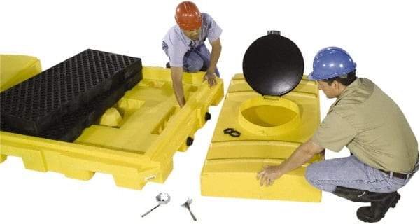 UltraTech - 355 Gallon Sump, IBC Pallet - 62 Inch Long x 62 Inch Wide x 39 Inch High, 3 Totes - Top Tool & Supply