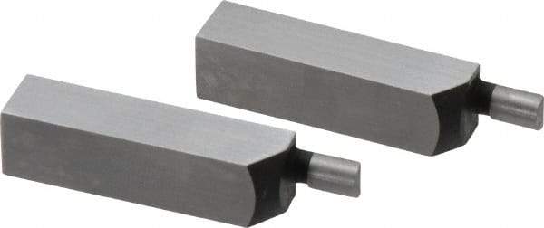 SPI - 1.58 Inch Overall Length, 0.315 Inch Jaw Thickness, 0.1 Inch Radius, Gage Block Cylindrical Jaws - Radius 0.00003 Inch, Pair 0.00004 Inch Accuracy, Sold As Pair, For Use with Rectangular Gage Blocks, 2 Pieces - Top Tool & Supply