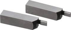 SPI - 1.58 Inch Overall Length, 0.315 Inch Jaw Thickness, 0.1 Inch Radius, Gage Block Cylindrical Jaws - Radius 0.00003 Inch, Pair 0.00004 Inch Accuracy, Sold As Pair, For Use with Rectangular Gage Blocks, 2 Pieces - Top Tool & Supply