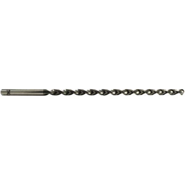 Extra Length Drill Bit: 0.1457″ Dia, 120 °, Cobalt WXL Finish, Spiral Flute, Straight-Cylindrical Shank, Series 1750