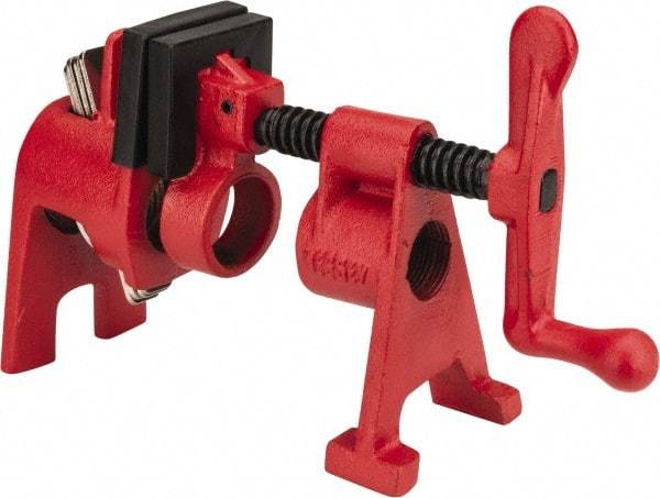 Bessey - 3/4" Pipe, 1-11/16" Throat Depth, 1-11/16" Clamp Face, H Style Pipe Clamp - Top Tool & Supply