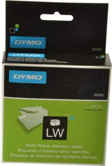 Dymo - 2" Long, White Return Address Label - For Dymo & CoStar Printers - Top Tool & Supply