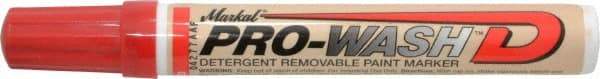 Markal - Red Oil-Based Paint Marker - Fine Tip, Alcohol Base Ink - Top Tool & Supply