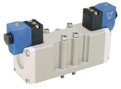 Parker - 4 Way, 2 Position, Aluminum Solenoid Valve - Normally Open Through Ports 1 & 2, Nitrile Seal - Top Tool & Supply