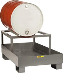 Little Giant - 33 Gal Sump, 1 Drum, Steel Drum Rack - 51" Long x 26" Wide x 22" High - Top Tool & Supply